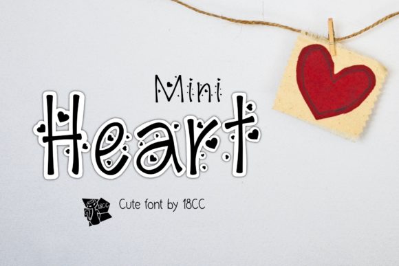 Mini Heart Font Poster 1