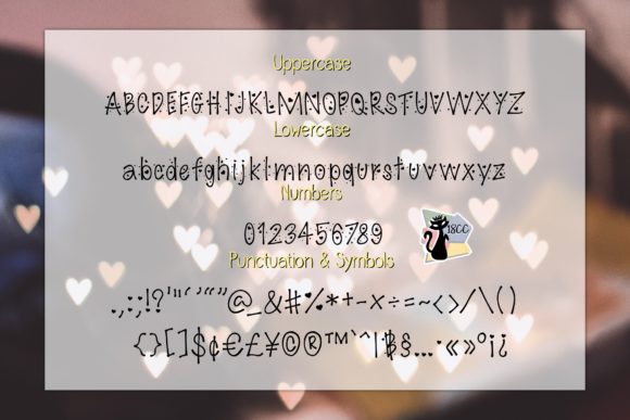 Mini Heart Font Poster 4