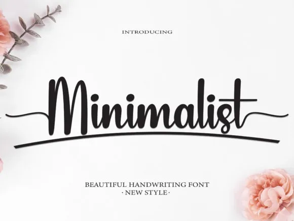 Minimalist Font Minimalist Font Poster 1