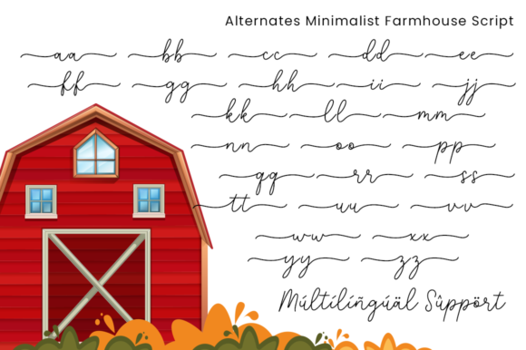 Minimalist Farmhouse Font Poster 12