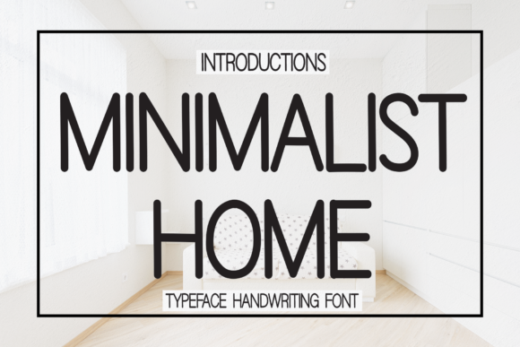 Minimalist Home Font Poster 1