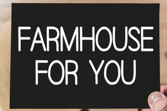Minimalist Home Font Poster 2