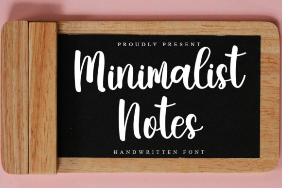 Minimalist Notes Font Poster 1