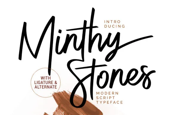 Minthy Stones Font Minthy Stones Font Poster 1