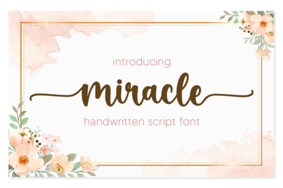 Miracle Font Poster 1