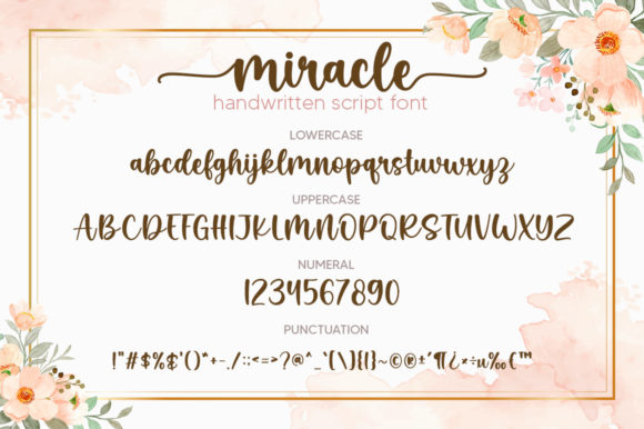Miracle Font Poster 6
