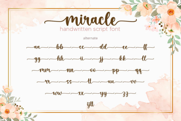 Miracle Font Poster 7