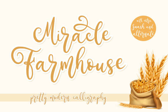 Miracle Farmhouse Font Poster 1