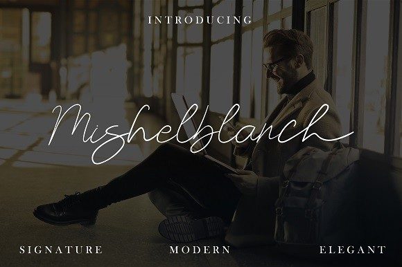 Mishelblanch Font Poster 1