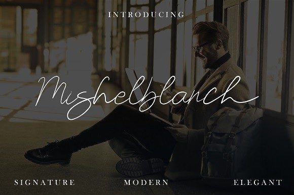 Mishelblanch Font Poster 1