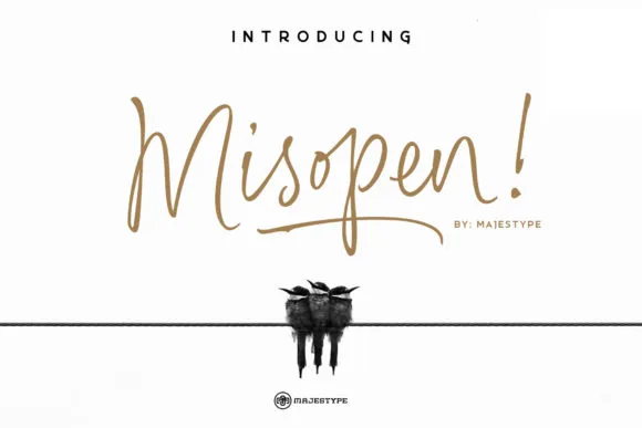 Misopen Font Misopen Font Poster 1