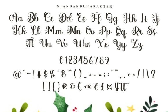 Miss You Christmas Font Poster 4