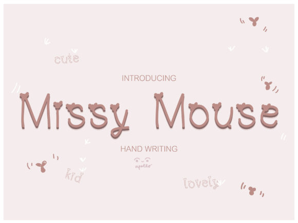 Missy Mouse Font Poster 1