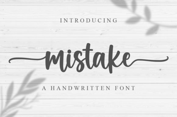 Mistake Font