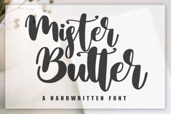 Mister Butter Font Mister Butter Font Poster 1