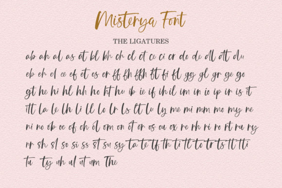 Misterya Font Poster 15
