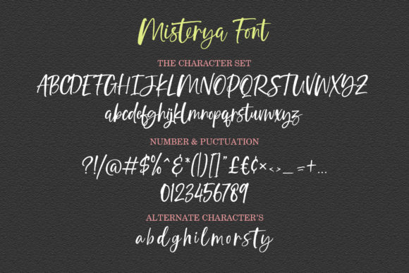 Misterya Font Poster 8