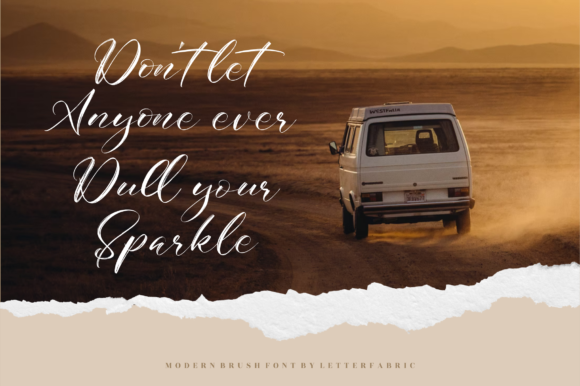 Mistyca Brush Font Poster 3