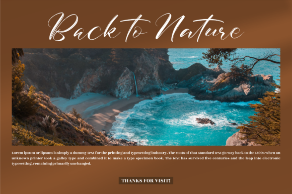Mistyca Brush Font Poster 5