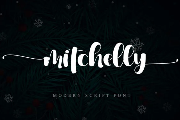 Mitchelly Font Mitchelly Font Poster 1