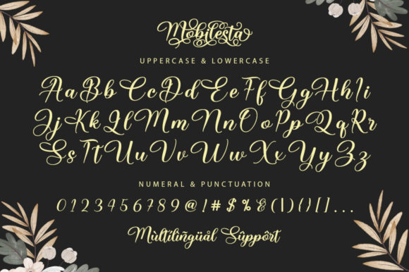 Mobilesta Font Poster 8
