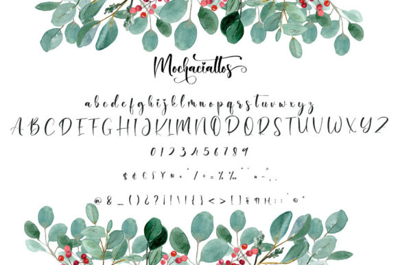 Mochaciattos Font Poster 6