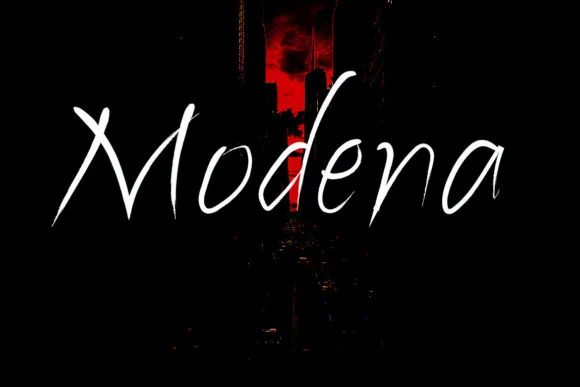 Modena Brush Font Modena Brush Font Poster 1