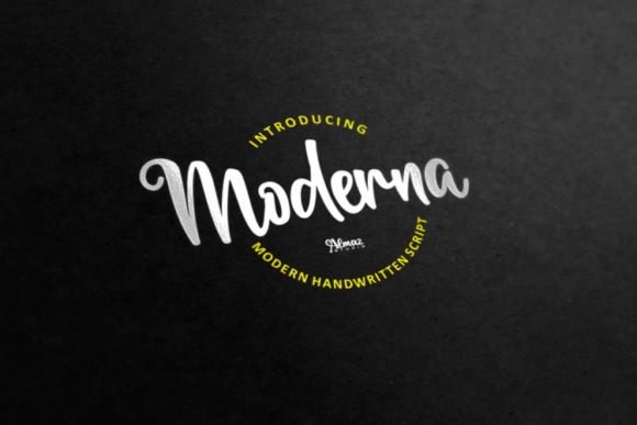 Moderna Font Poster 3