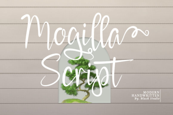 Mogilla Script Font Poster 1