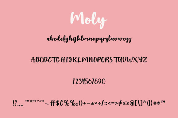 Moly Font Poster 5