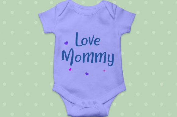 Mom and Baby Font Poster 4