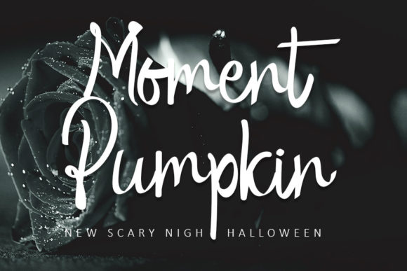 Moment Pumpkin Font Poster 1