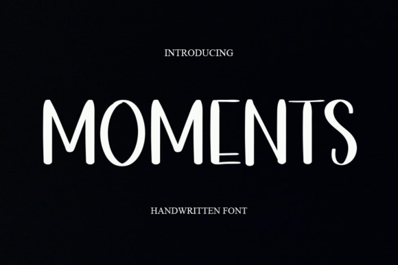 Moments Font Poster 1