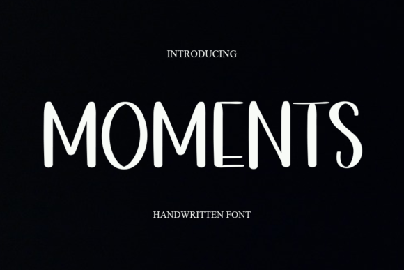Moments Font Moments Font Poster 1