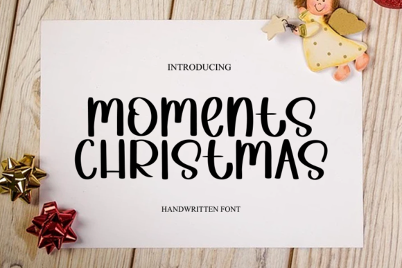 Moments Christmas Font Poster 1