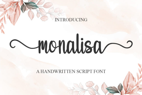 Monalisa Font Poster 1