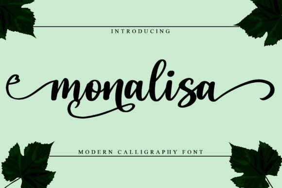 Monalisa Font Poster 1