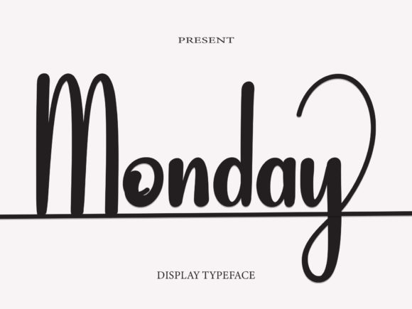 Monday Font Poster 1