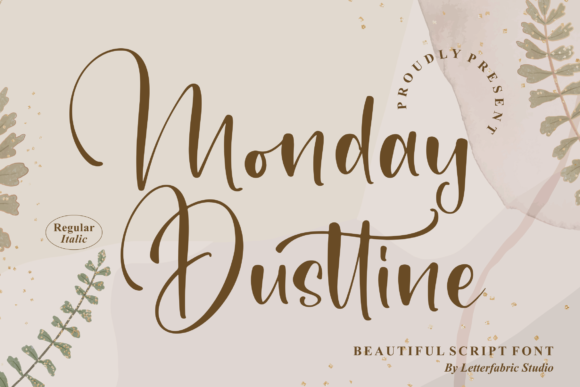 Monday Dusttine Font Poster 1