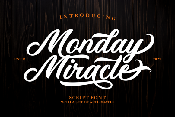 Monday Miracle Font Poster 1