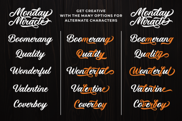 Monday Miracle Font Poster 2