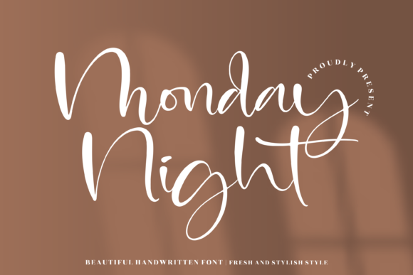 Monday Night Font Poster 1