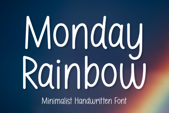 Monday Rainbow Font