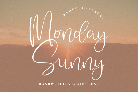 Monday Sunny Font Poster 1