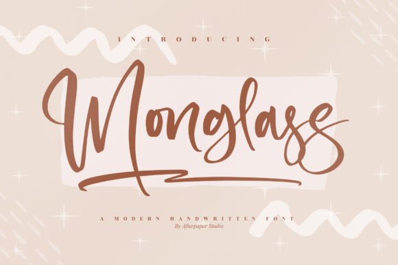 Monglass Font Poster 1