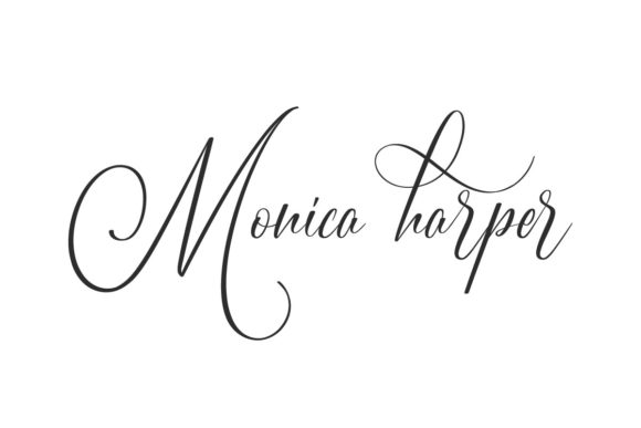 Monica Harper Font Poster 1