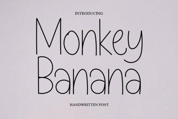 Monkey Banana Font Poster 1
