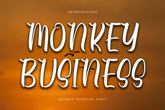 Monkey Business Font Poster 1