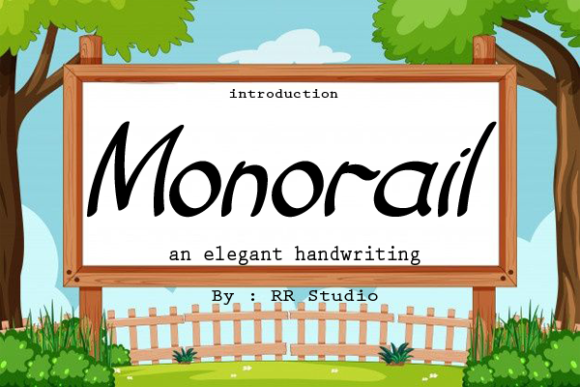 Monorail Font Poster 1