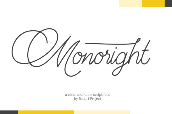 Monoright Font Poster 1